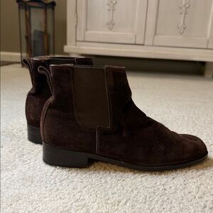VINTAGE Scorsons Men's Brown Suede Chelsea Boots